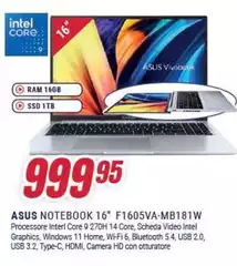 Asus - Notebook 16" F1605va-mb18lw