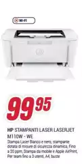 HP - Stampanti Laser Laserjet M110w - We