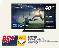 Pixel - Smarttech Tv Led 40" 40FN01V3