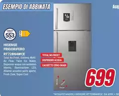Hisense - Frigorifero RT28N4WCA