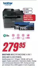Brother - Multifunzione 4 In 1 Bro/mf Cl2827dwxl