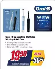 Oral b - Spazzolino Elettrico Vitality Pro Duo