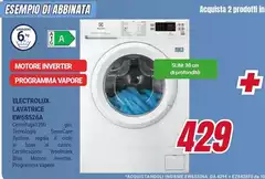 Electrolux - EW65S26A lavatrice Caricamento frontale 8 kg 1200 Giri/min A Bianco Electrolux - EW65S26A lavatrice Caricamento frontale 8 kg 1200 Giri/min A Bianco