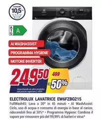 Electrolux - Lavatrice EW6FZBG215 Electrolux - Lavatrice EW6FZBG215