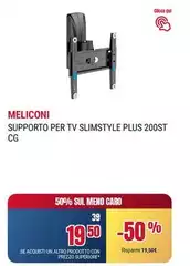 Meliconi - Supporto Per Tv Slimstyle Plus 200st Cg Meliconi - Supporto Per Tv Slimstyle Plus 200st Cg