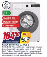 Candy - Lavatrice GD 49G8-S Candy - Lavatrice GD 49G8-S