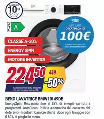 Beko - Lavatrice Bmw10149db Beko - Lavatrice Bmw10149db