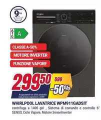 Whirlpool - Lavatrice WPM911GADSIT Whirlpool - Lavatrice WPM911GADSIT