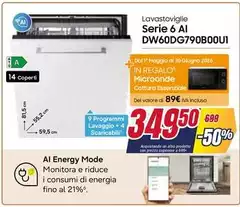 Candy - Serie 6 Al DW60DG790B00U 1 L A Senza Lavastoviglie Chrome