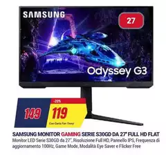 Samsung - Monitor Gaming Serie S30Gd Da 27" Full HD FLAIT
