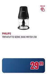 Philips - Tritatutto Serie 3000 Hr1501/00 Philips - Tritatutto Serie 3000 Hr1501/00