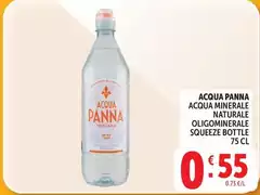 Acqua panna - Acqua Minerale Naturale Oligominerale Squeeze Bottle