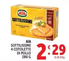 Aia - Sottilissime 4 Cotolette Di Pollo