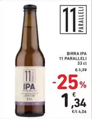 11 Paralleli - Birra Ipa 11 Paralleli - Birra Ipa