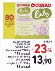 Conad - Baby Quadripacco Pannolini
