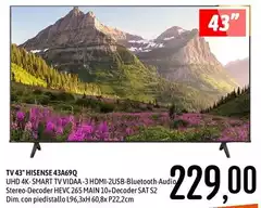Hisense - Tv 43" 43A69Q