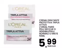 L'Oreal - Crema Idratante Protettiva Tripla Attiva