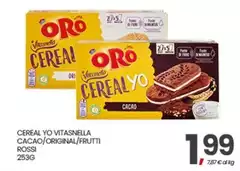 Oro saiwa - Cereal Yo Vitasnella Cacao/original/frutti