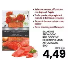 Mondo - Salmone Selvaggio Red Sockeye Despar Premium Affumicato Mondo - Salmone Selvaggio Red Sockeye Despar Premium Affumicato