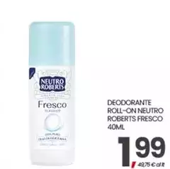 Neutro Roberts - Deodorante Roll-On