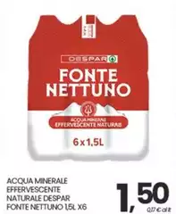 Despar - Acqua Minerale Effervescente Naturale Fonte Nettuno