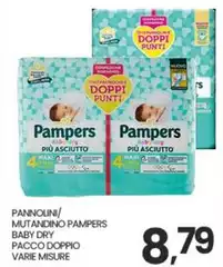 Pampers - Pannolini/Mutandino Baby Dry Pacco Doppio Pampers - Pannolini/Mutandino Baby Dry Pacco Doppio