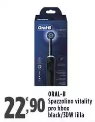 Oral B - Spazzolino Vitality Pro Hbox Black/3DW Lilla 