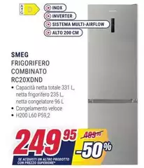 Smeg - Frigorifero Combinato RC20XDND