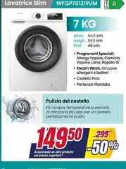 Lavatrice Slim Wfqp701219VM