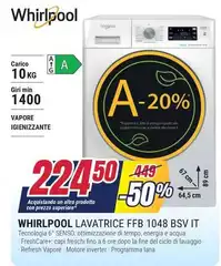 Whirlpool - Lavatrice Ffb 1048 Bsv IT
