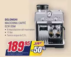 De Longhi - DeLonghi Macchina Caffé EC9155M