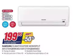 Samsung - Climatizzatore Monosplit AR12TXHQBWXEU+AR12TXHQBWKEU