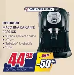 De Longhi - Macchina Da Caffé EC201CD