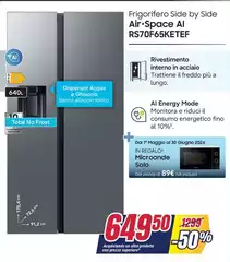 Hisense - Frigorifero Side By Side Air-space AI RF50F65KETEF