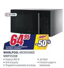 Whirlpool - Microonde MWP253SB