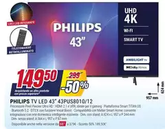 Philips - Tv Led 43" 43PUS8010/12