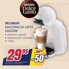 De Longhi - Macchina Da Caffé EDG335W