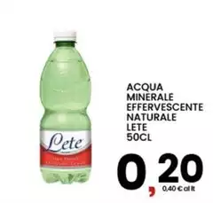 Lete - Acqua Minerale Effervescente Naturale