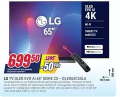 LG - Tv Oled Evo Ai 65 Serie C5 - OLED65C55LA