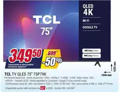 TCL - Tv Qled 75" 75P79K