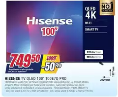 Hisense - Tv Qled 100" 100E7Q PRO