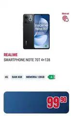 Realme - Smartphone Note 70t 4+128