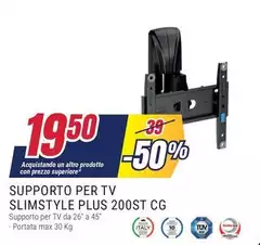 Max - Supporto Per Tv Slimstyle Plus 200st Cg