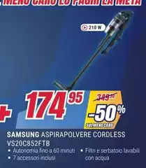 Samsung - Aspirapolvere Cordless VS20C852FTB