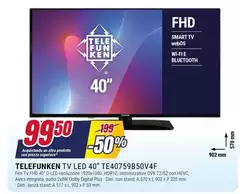 Telefunken - Tv Led 40" TE40759B50V4F
