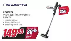 Rowenta - Scopa Elettrica Cordless RH6A71