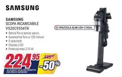 Samsung - Scopa Ricaricabile VS20C9554TK