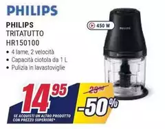 Philips - Tritatutto Hr150100 Philips - Tritatutto Hr150100
