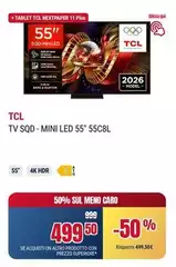 TCL - Tv Sqd - Mini Led 55" 55c8l