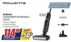 Rowenta - Lavapavimenti Ricaricabile G75035
